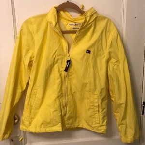 Yellow Tommy Hilfiger rain jacket